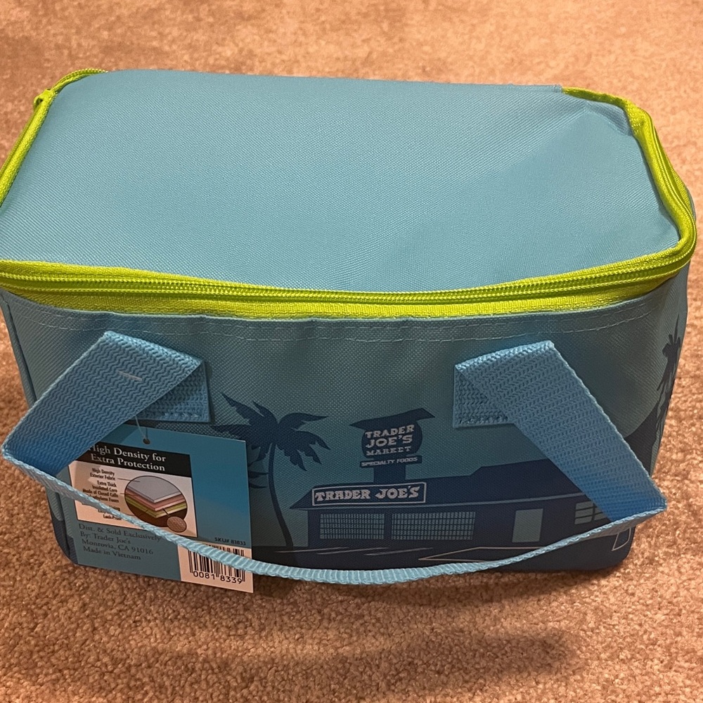 Trader Joe's Blue and Green Women Bag